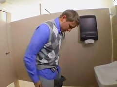 Office slut fuck in the toilet